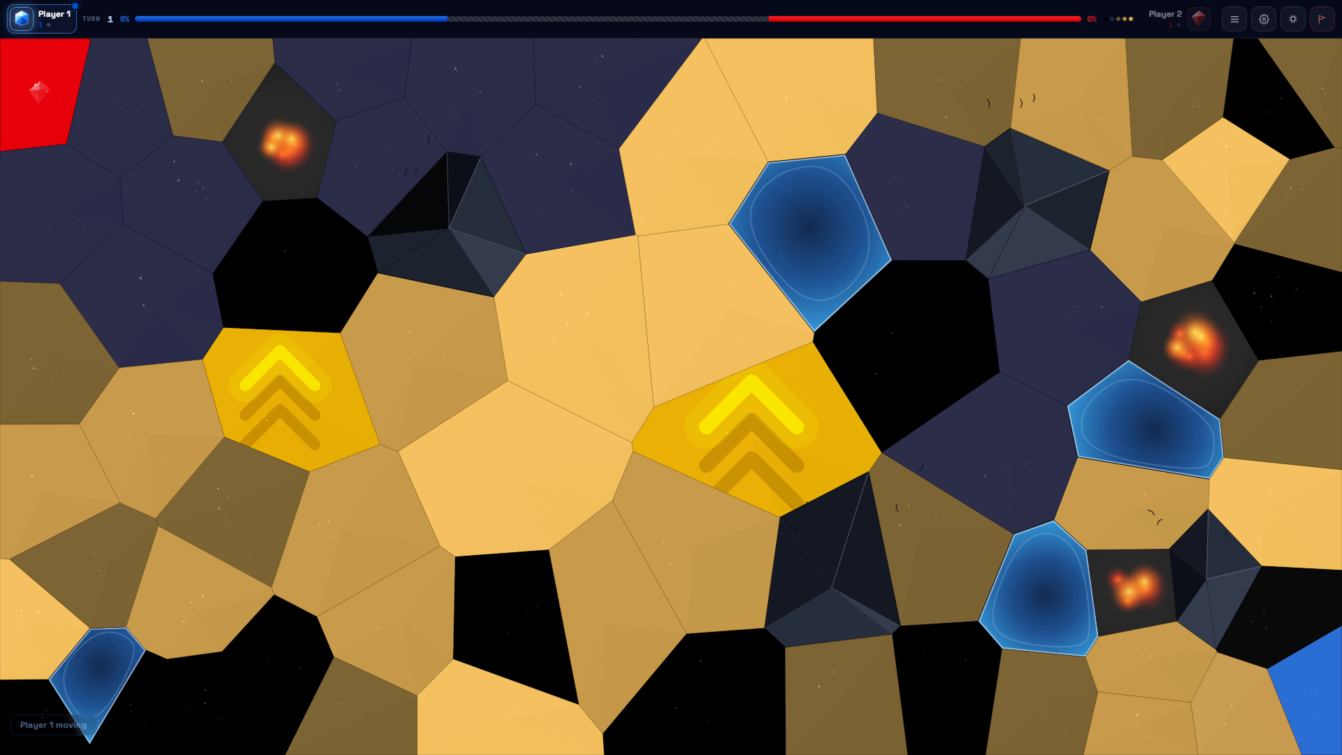 Crystal Wars Dark Opal preset — browser strategy game